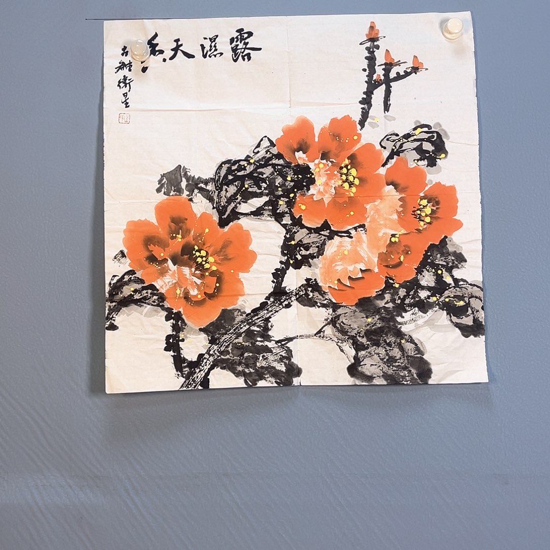 国画409 花开富贵花盛开时的