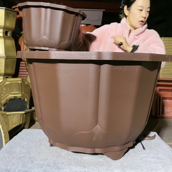 四零紫砂莲花盆五个