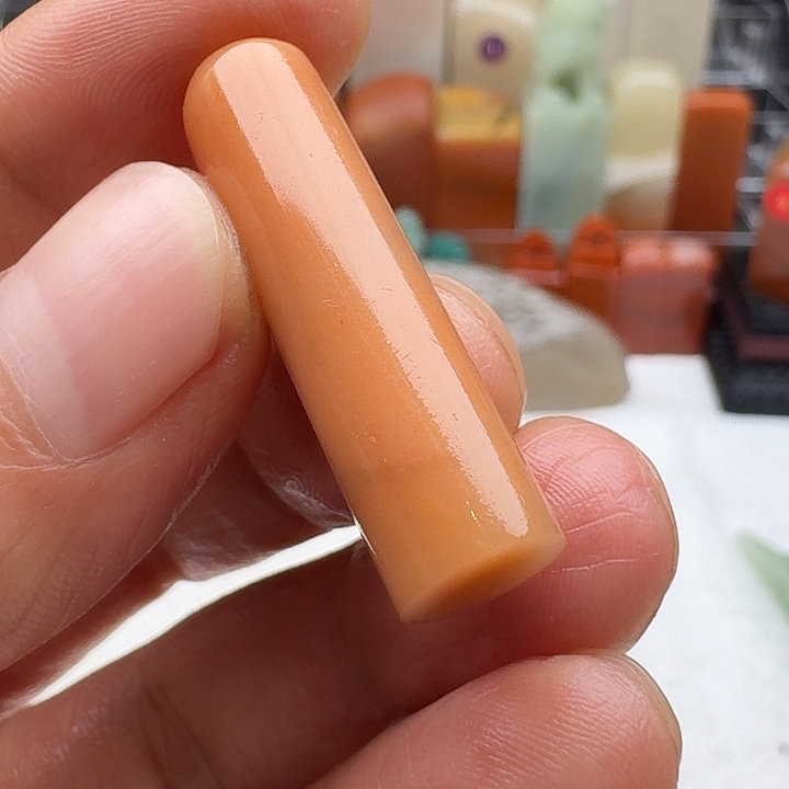 印石寿山石老挝小圆柱