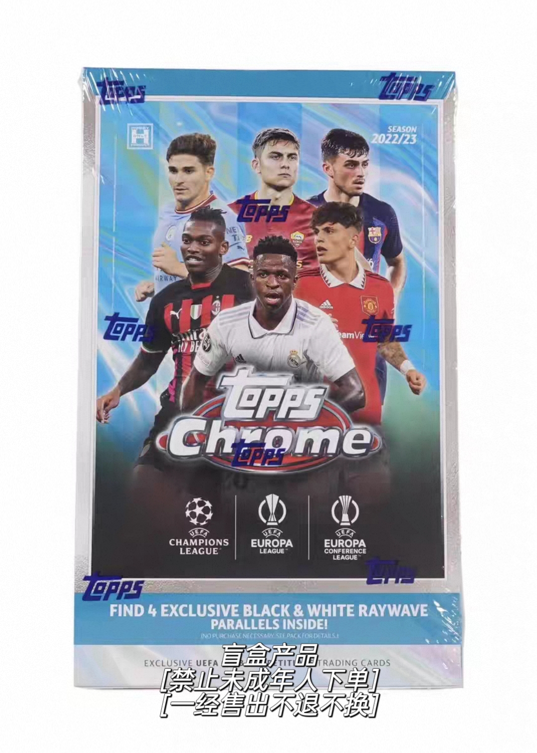 2022-23 topps chrome hobby原盒足球球星卡