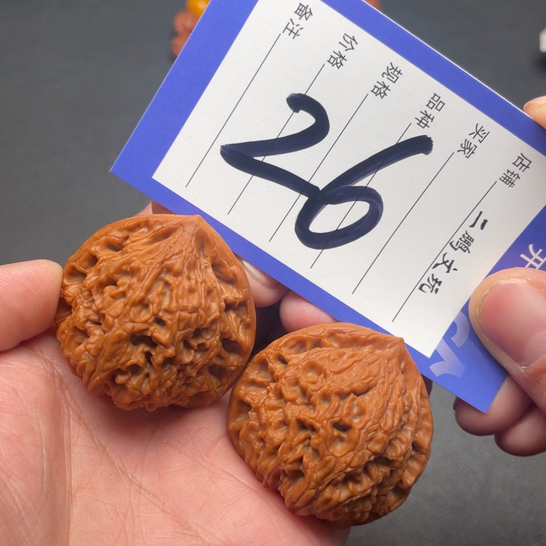 文玩核桃把件栀*水龙纹41