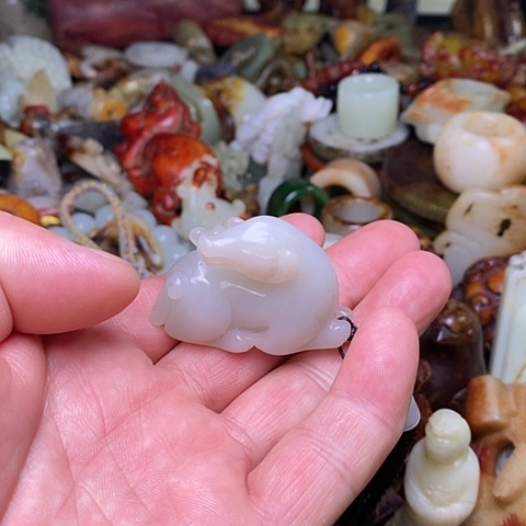 【闪购商品】和田玉挂件未镶嵌牧*人