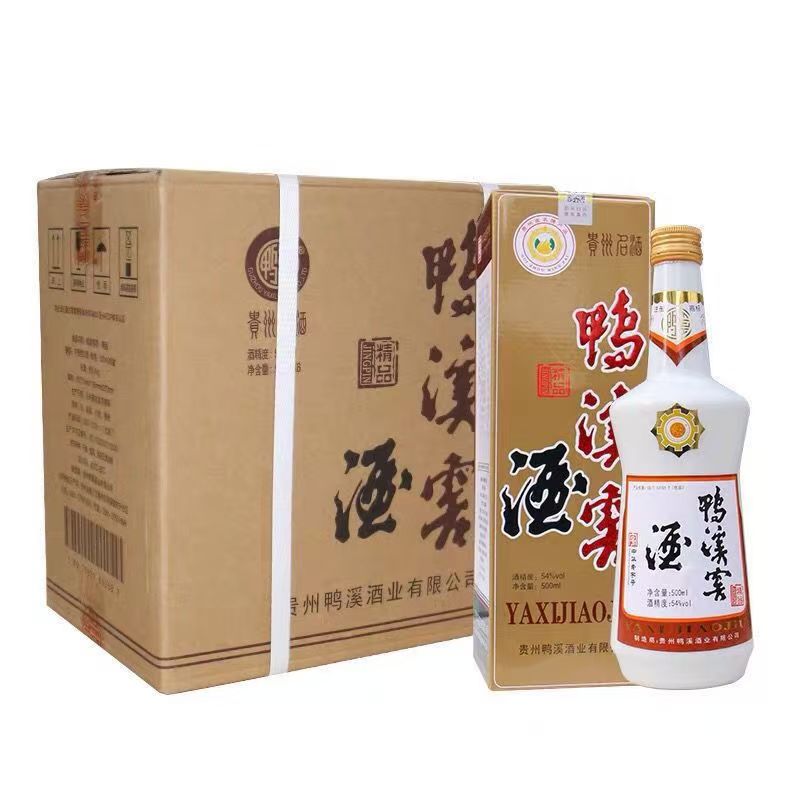 鸭溪窖酒·精品【整箱六瓶装】高端瓷瓶浓香型优级口粮白酒54度500ml
