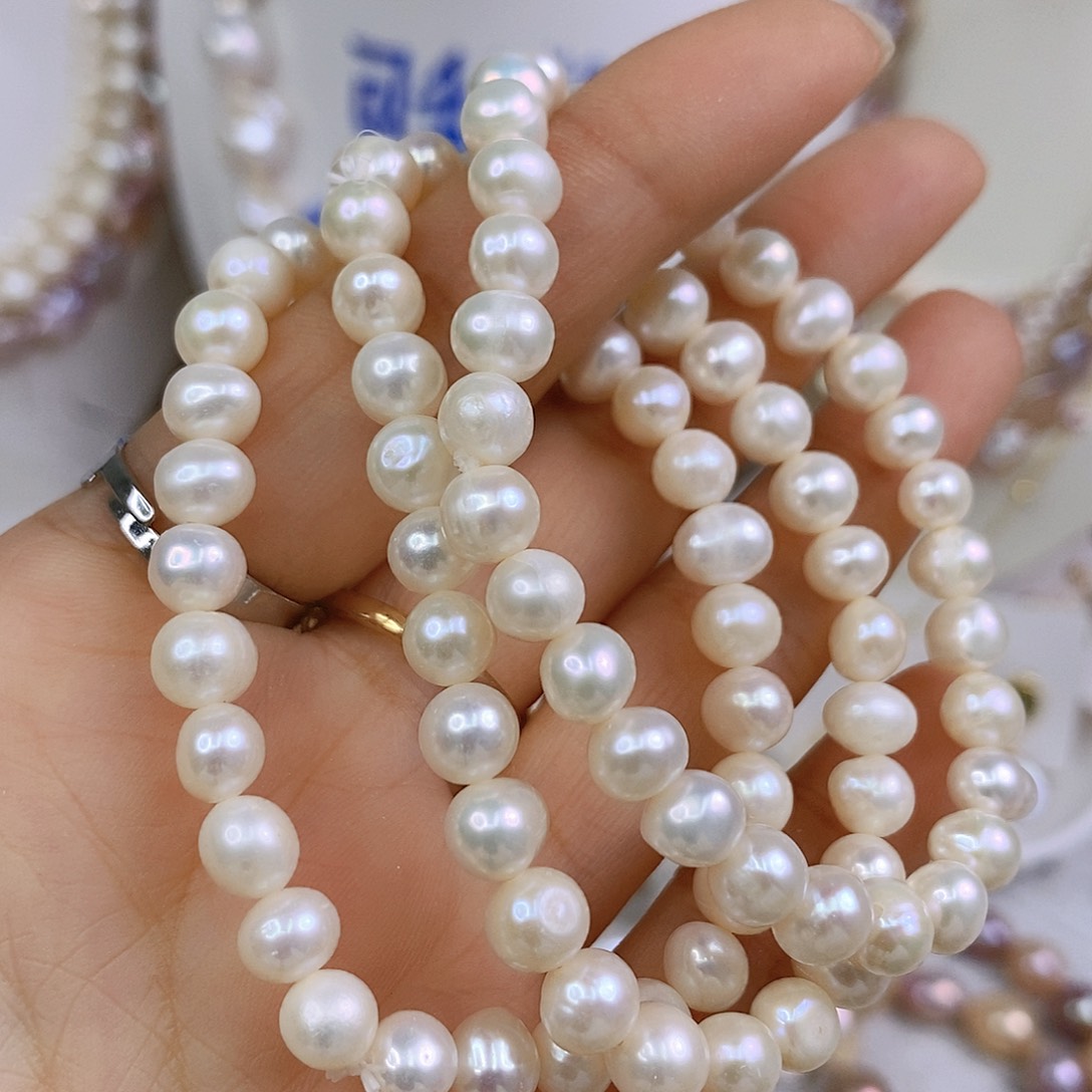 淡水珍珠手绳合金