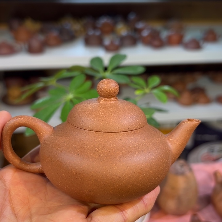 茶壶紫砂五彩梨子100cc