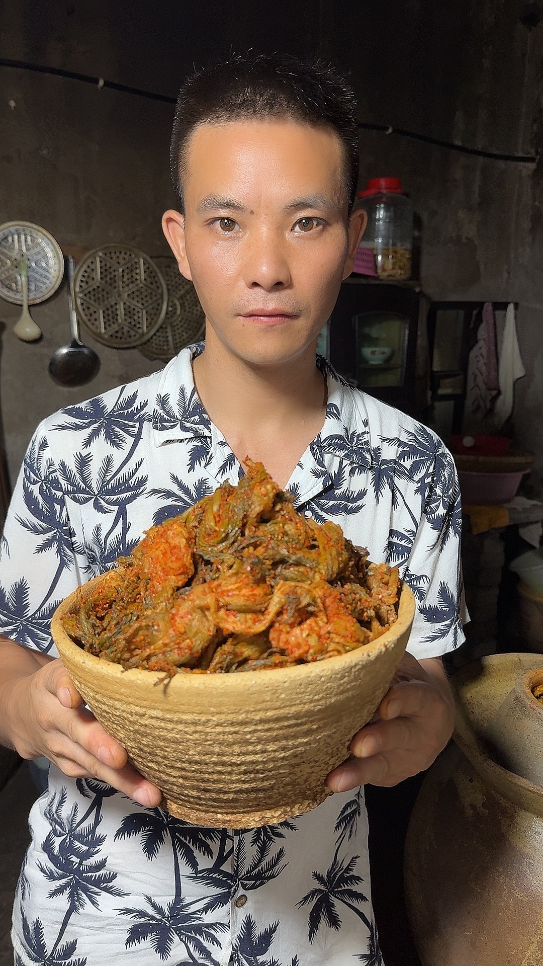 四川特产二牛自家土坛腌制麻辣新鲜手工榨菜3斤