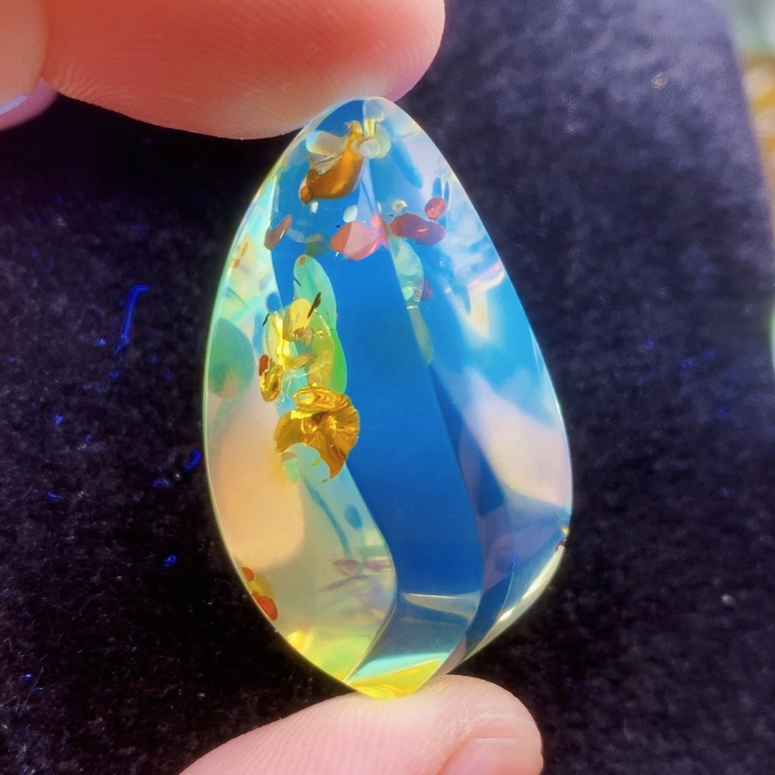 【闪购商品】琥珀（花珀）吊坠(不含链)未镶嵌