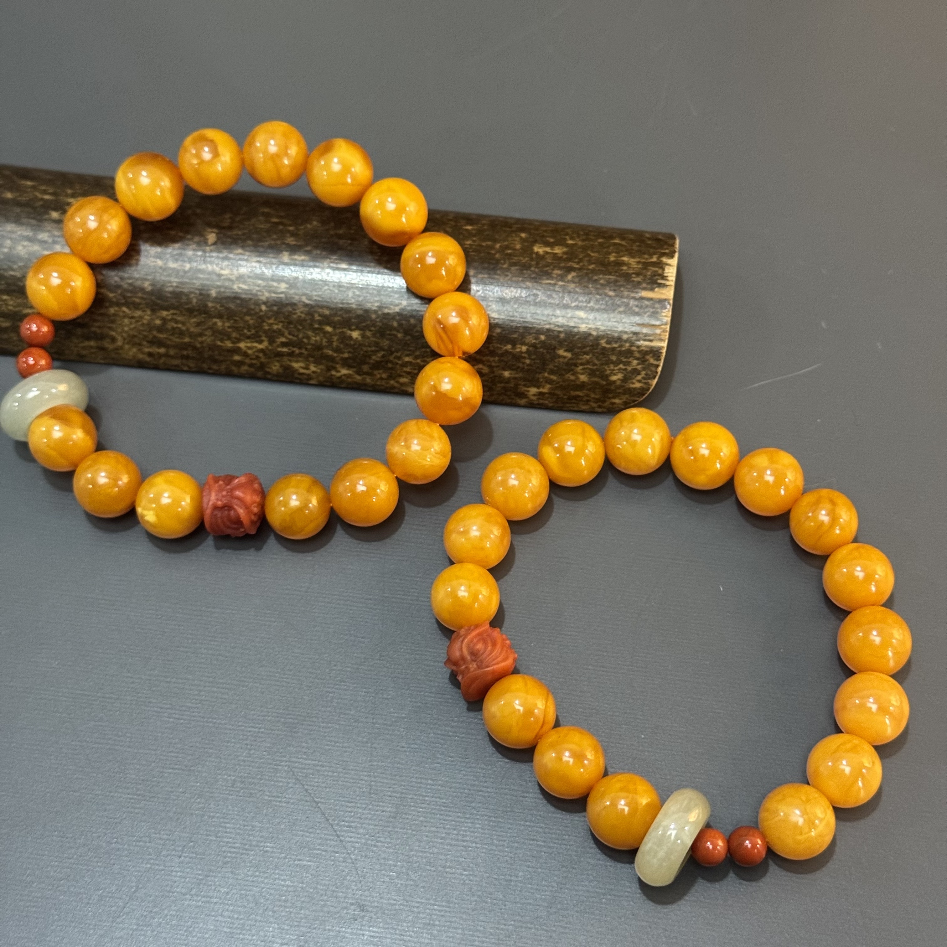 【景旺】10mm+南红醒狮老蜡手串@多样性只发其中一件