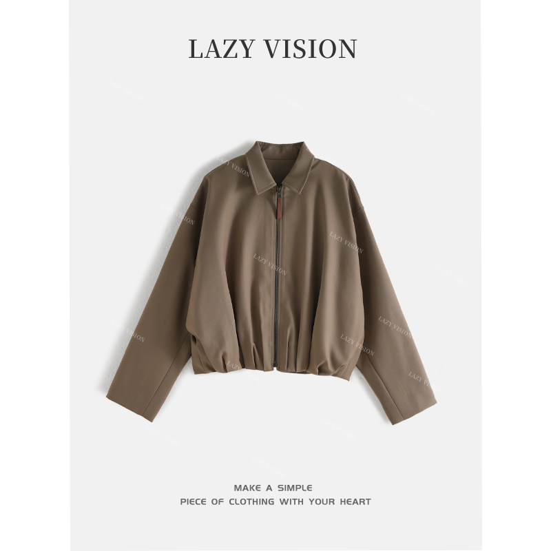 LAZYVISION*羊毛短款夹克女士外套ZMD-28455