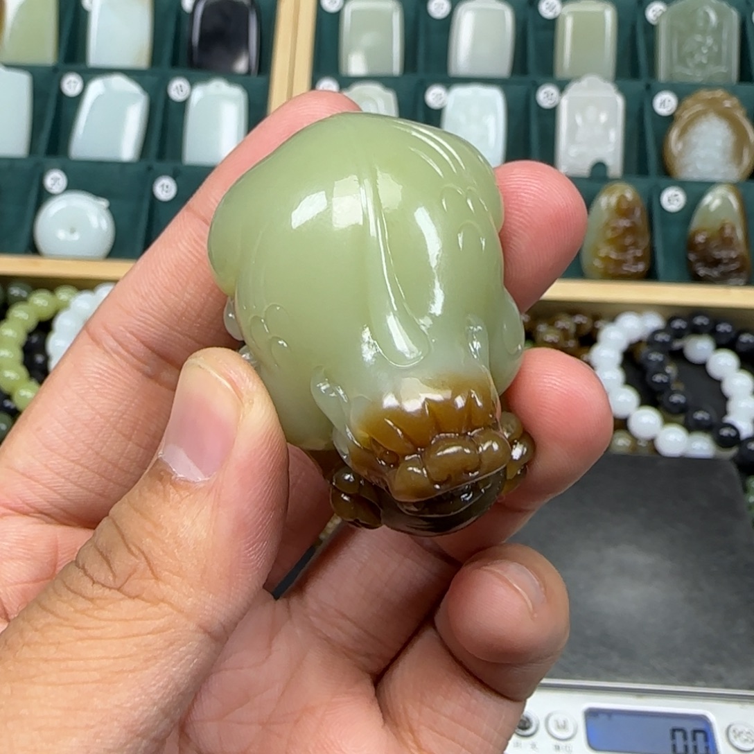 和田玉未镶嵌挂件