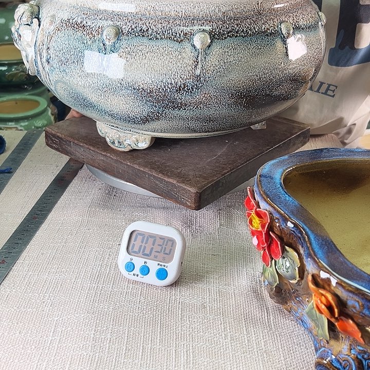 森***伟泳坤堂石湾花盆陶瓷