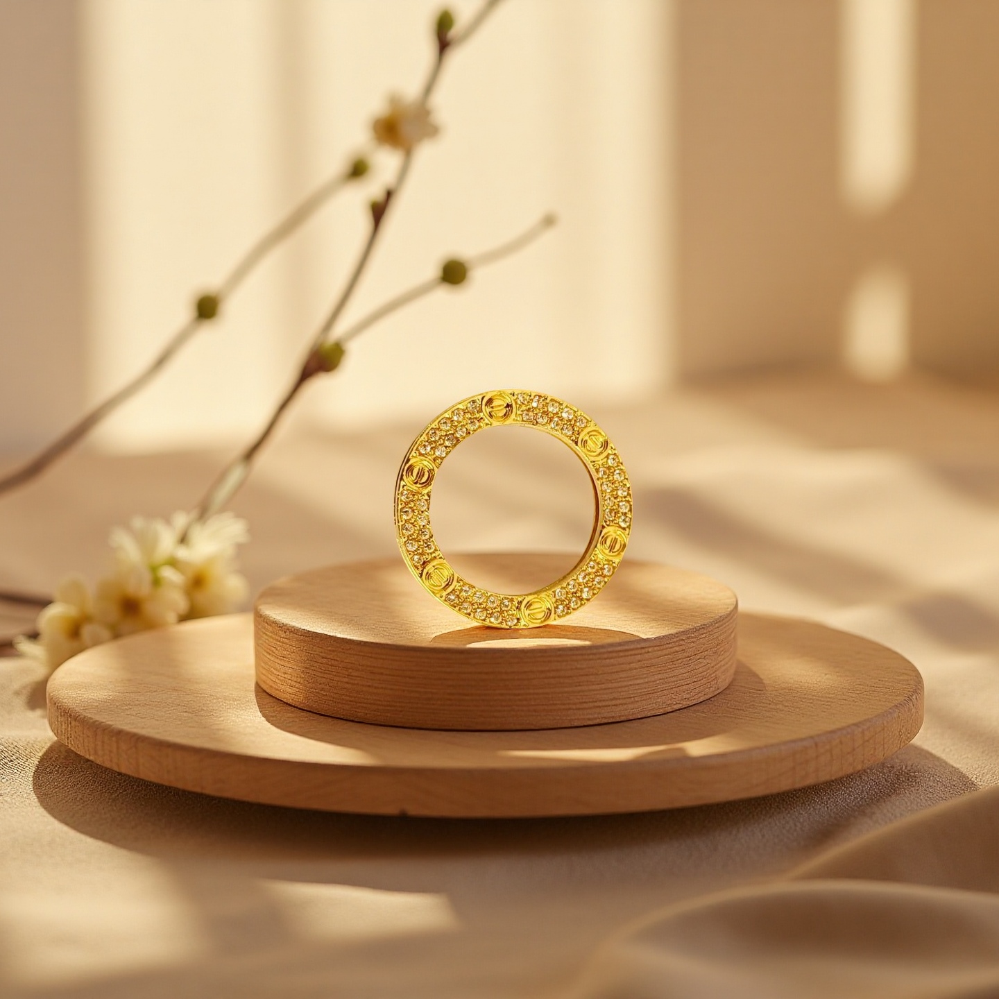 【质检发货】XM卡家时尚大饼甜甜圈吊坠 卡约22mm