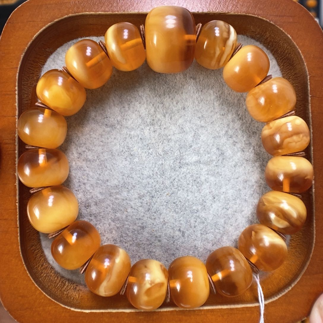 蜜蜡手串未镶嵌蜜蜡手串