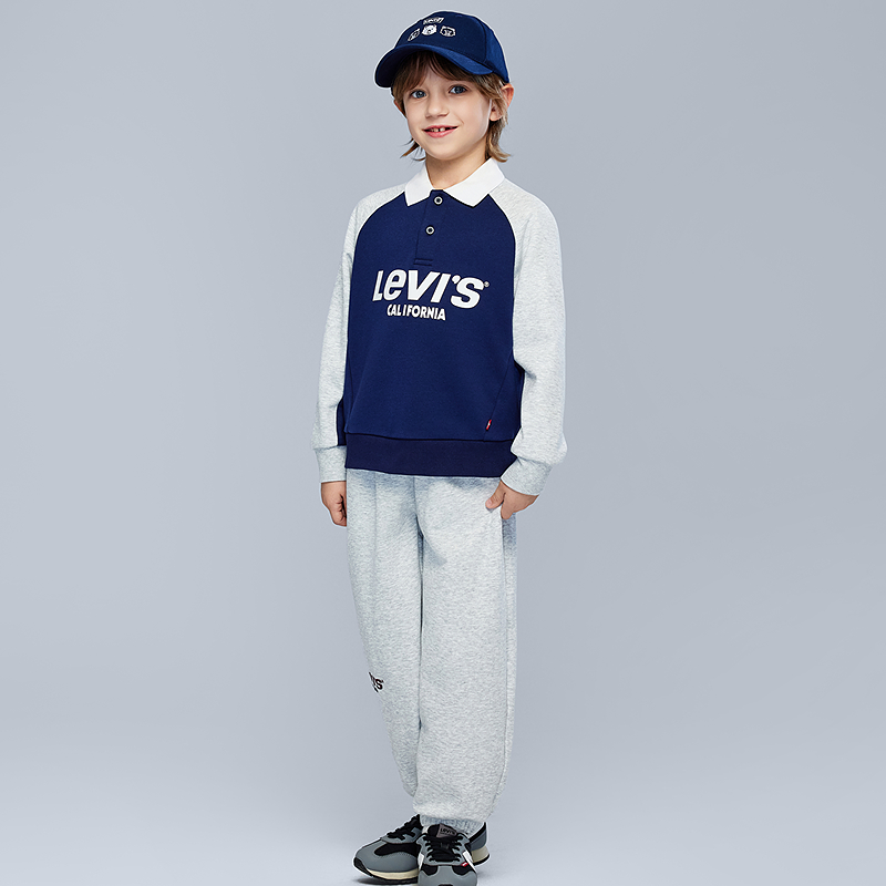 【官方旗舰】Levi's李维斯春秋季新款儿童童装翻领套装LVB-F8-R241