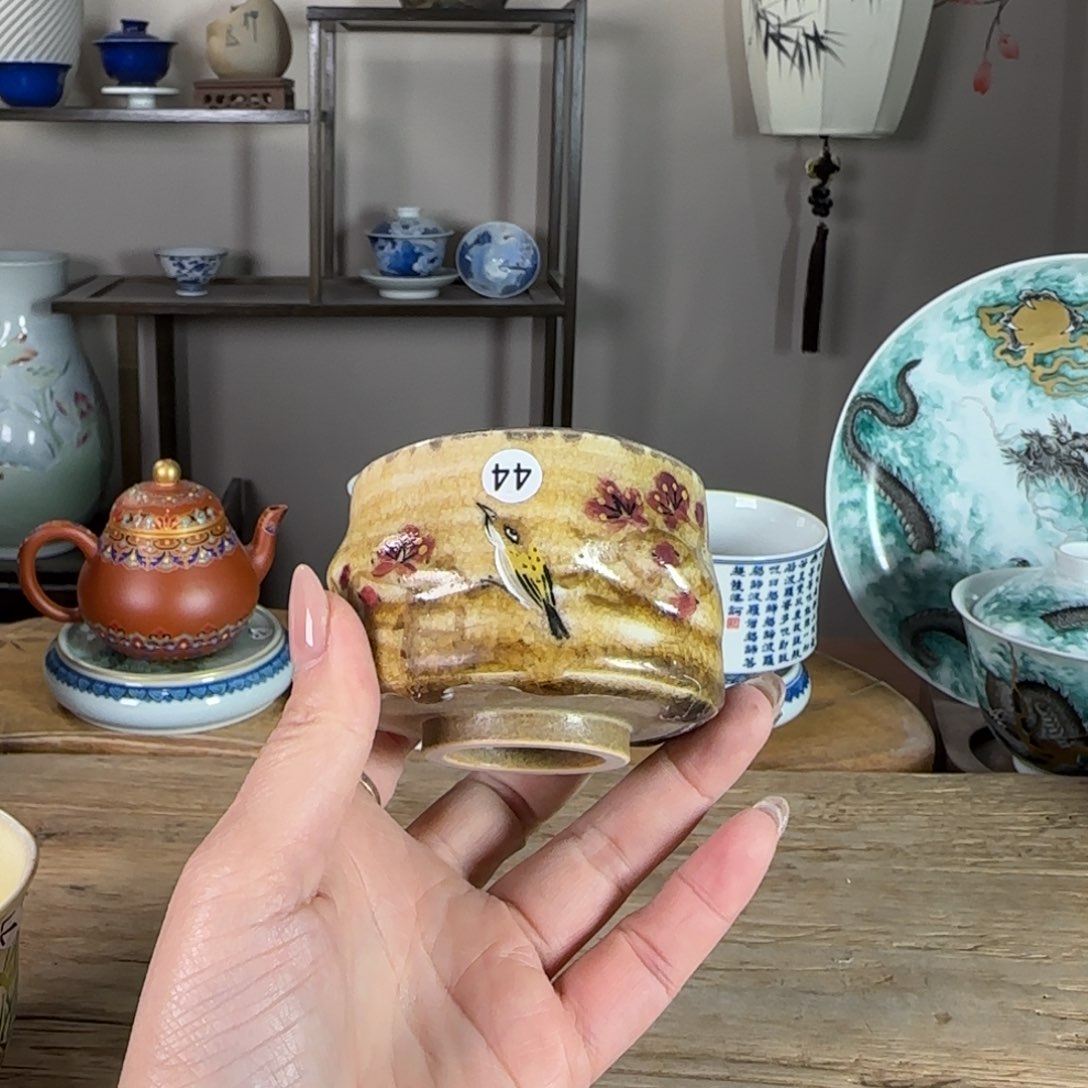 杯景德镇陶瓷柴烧多人