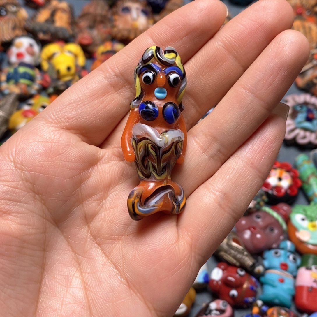 琉璃颈饰印度尼西亚美人鱼