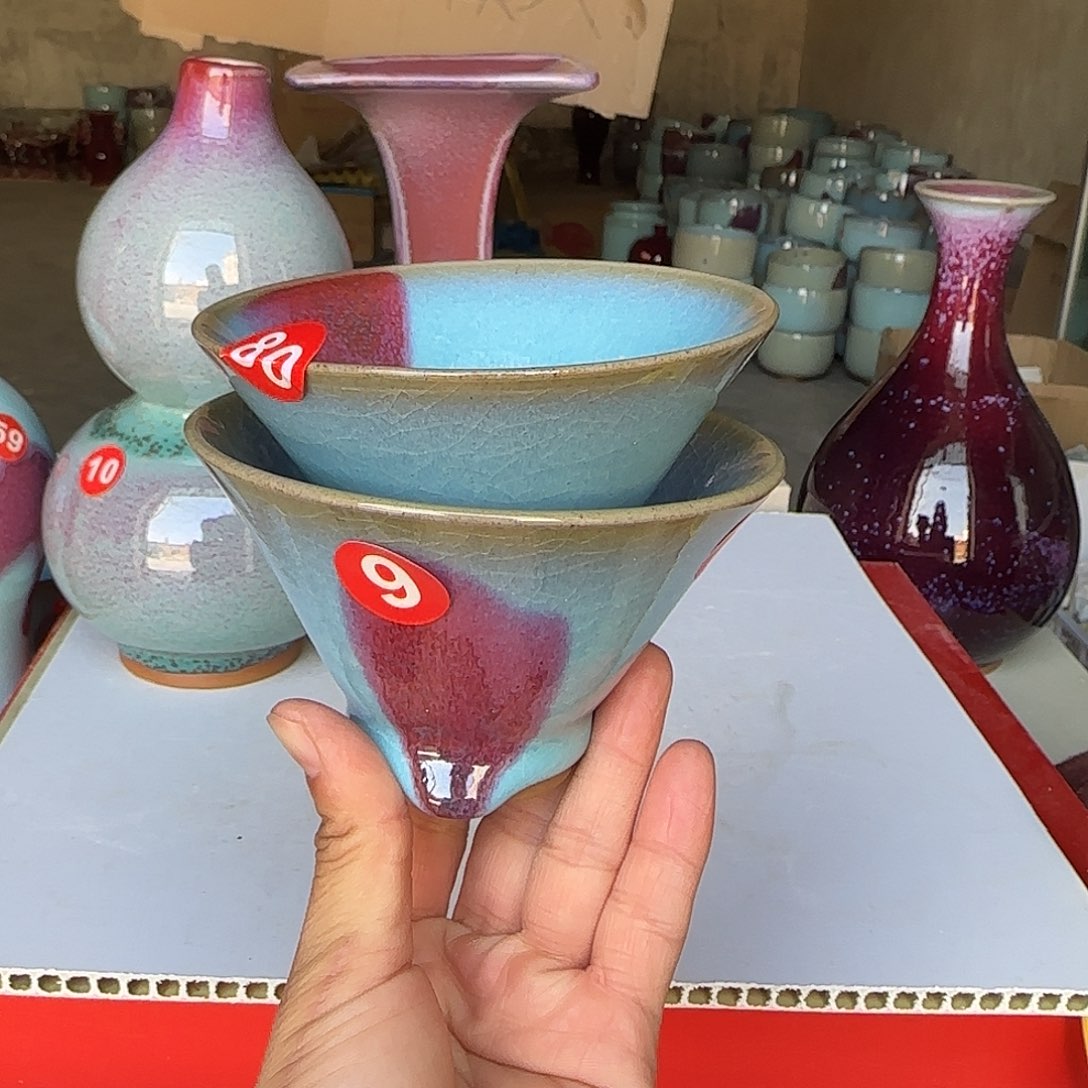 摆件陶郑家钧窑摆件微瑕