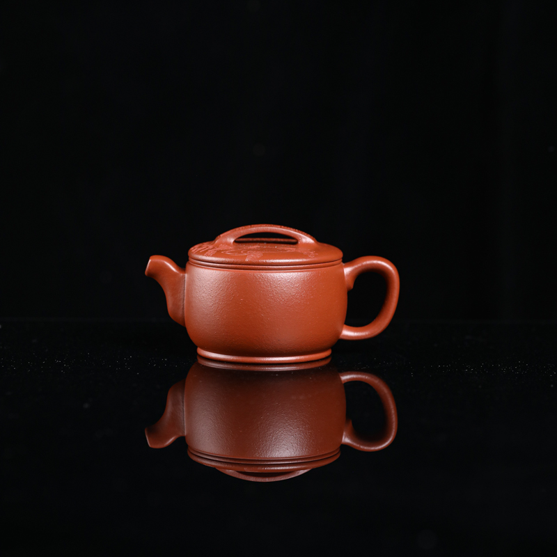 ☆【九门自营（精工半手）】生砂朱泥（汉瓦）容量160cc左右紫砂壶