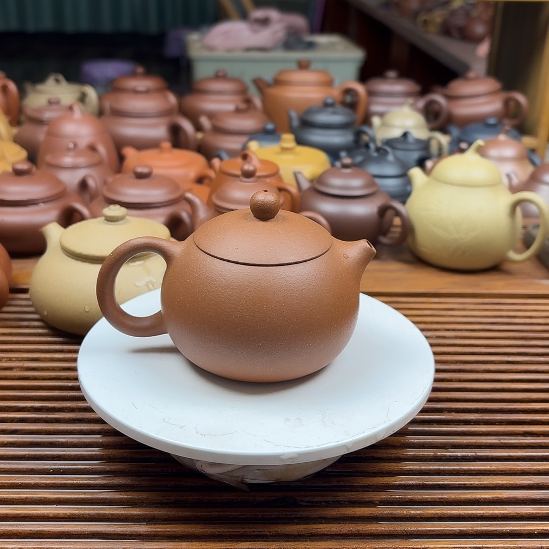 茶壶紫砂半手工制作