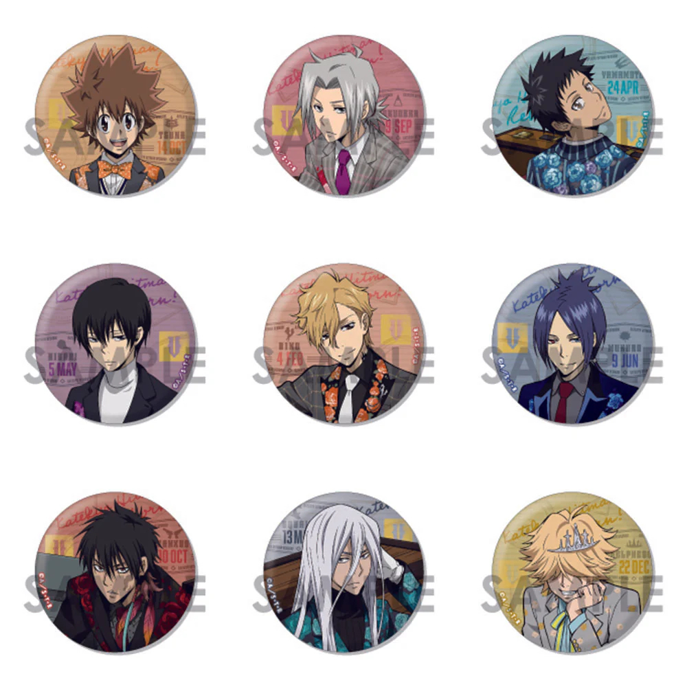 家庭教师花西装吧唧动漫周边潮玩盲盒蓝澜谷屋