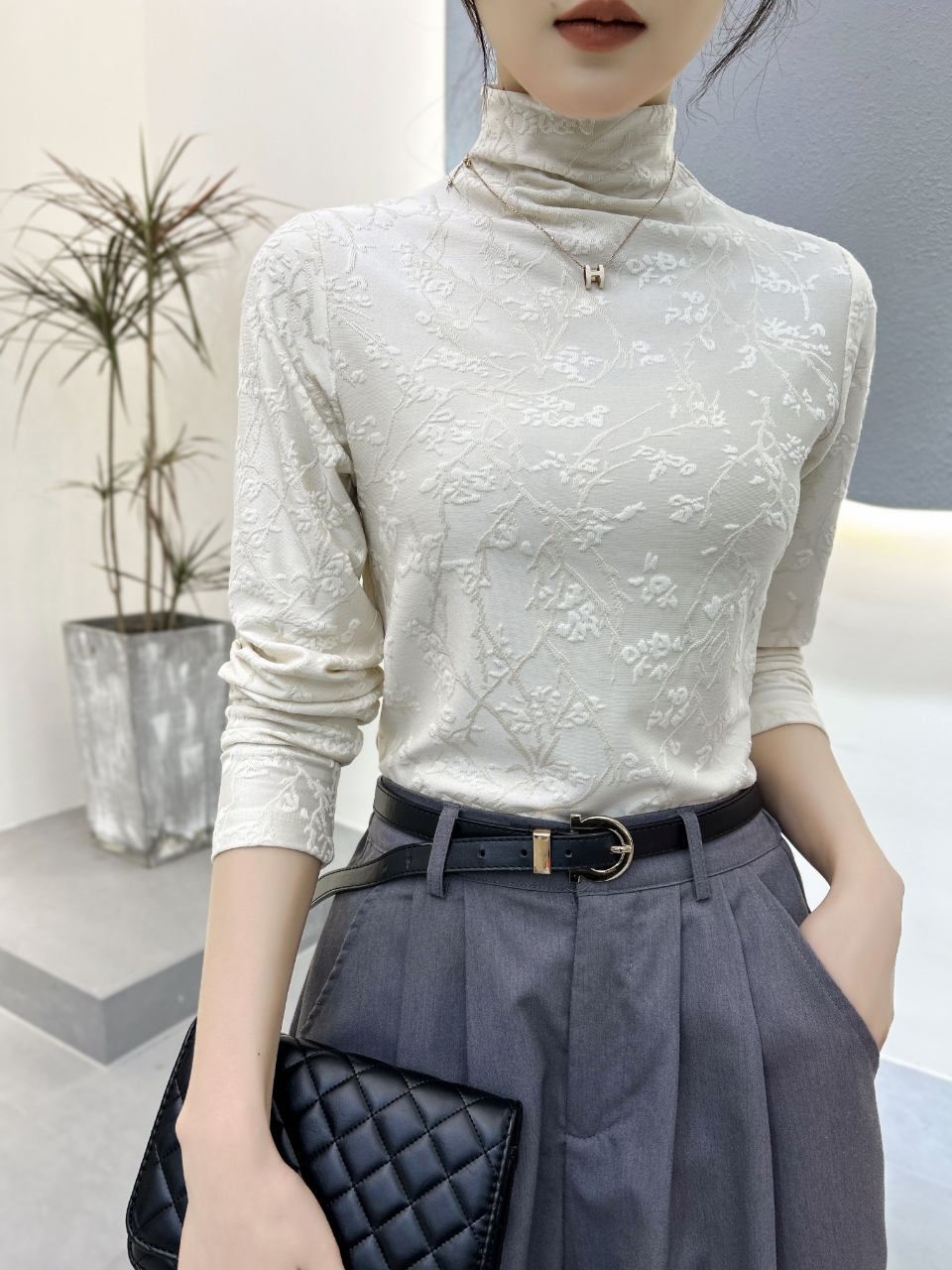 【工厂精品】女士打底衫23-8668