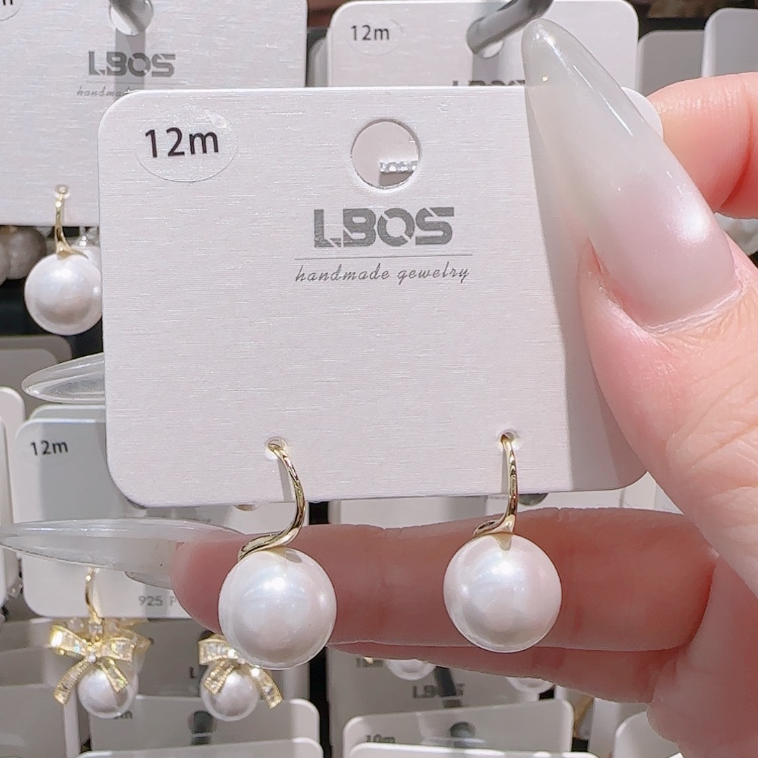 锆石铜合金925银耳环