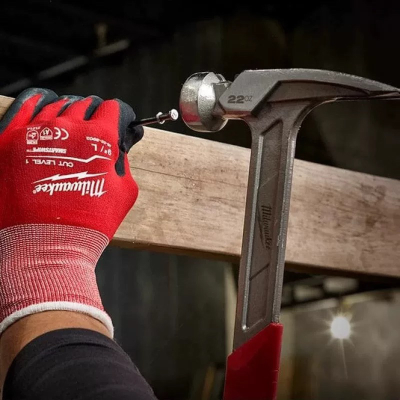 milwaukee美沃奇防割防护手套劳保工作耐磨透气丁腈涂层防滑