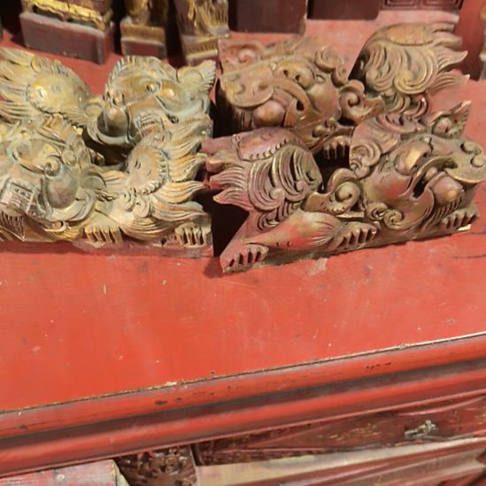 风***野木雕花板一物一图