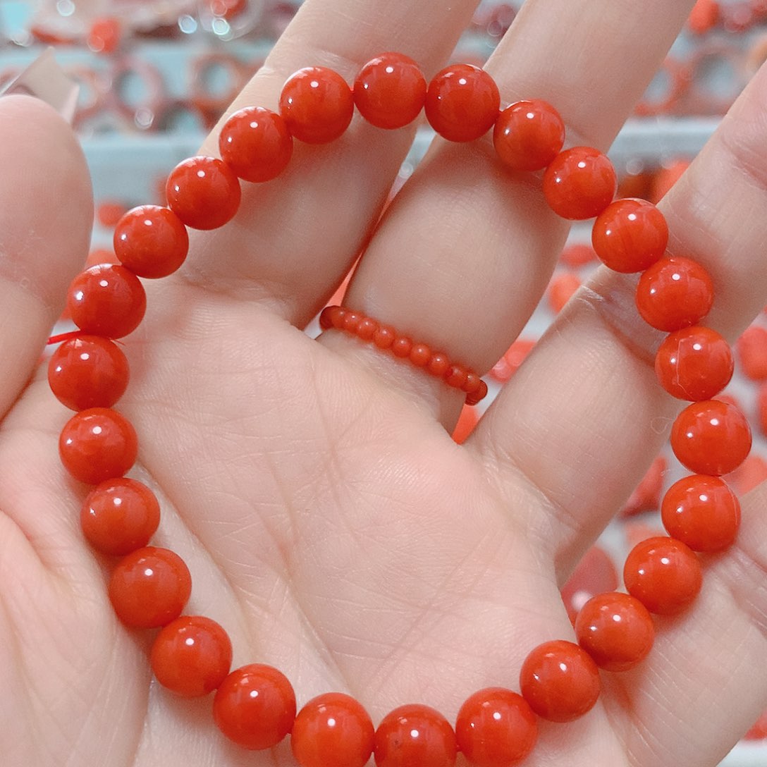南红玛瑙手串未镶嵌