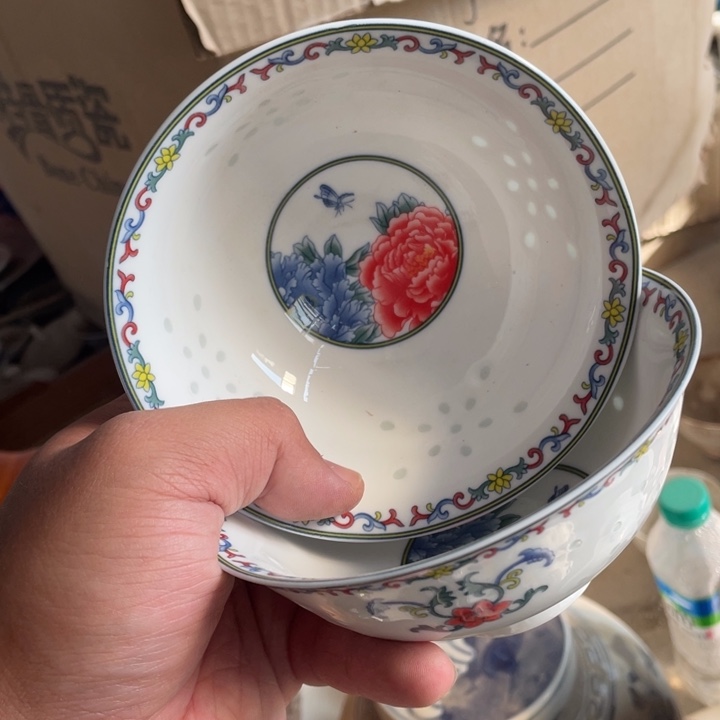 瓷碗景德镇高温细白瓷