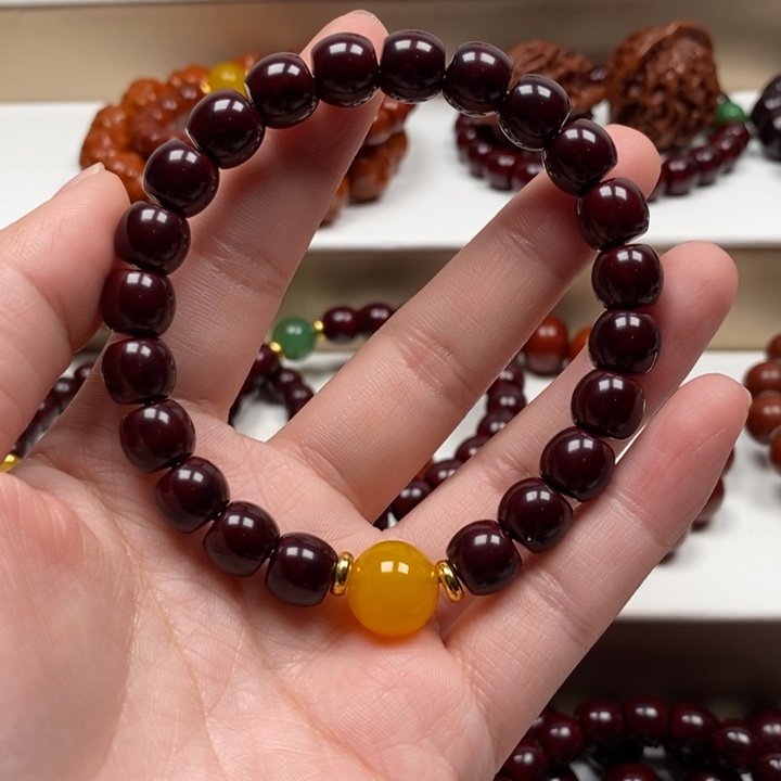 核桃手串/手链四****）猴头雕刻