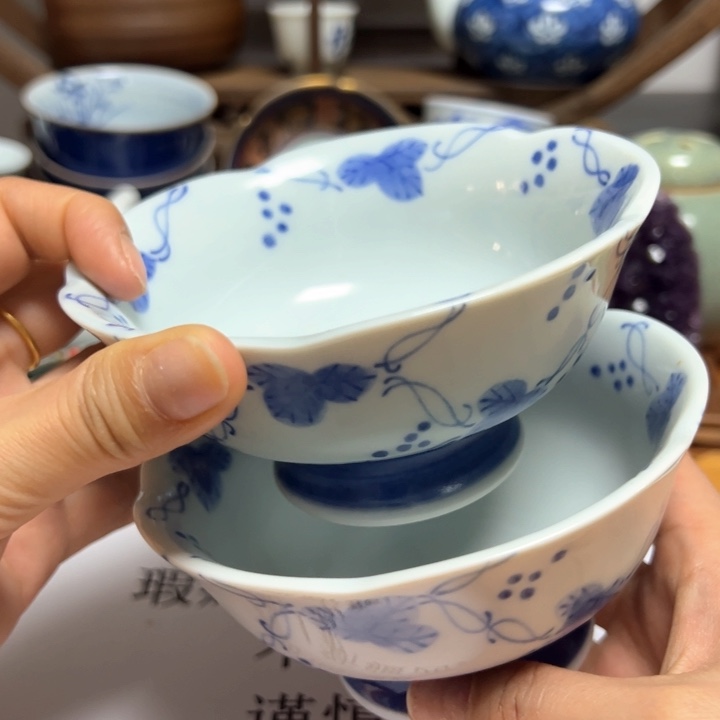 盖碗瓷器直播放漏中