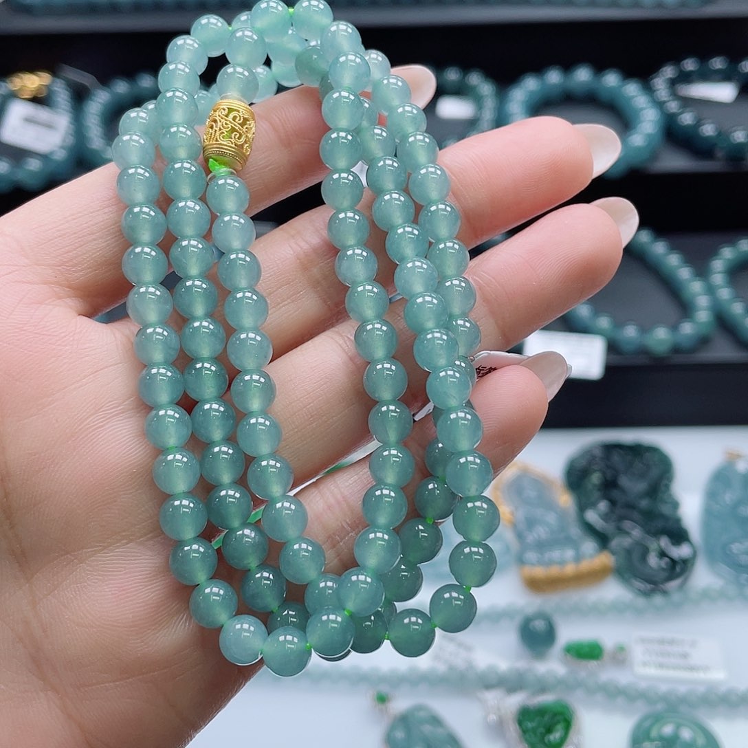 翡翠未镶嵌颈饰卡5.8