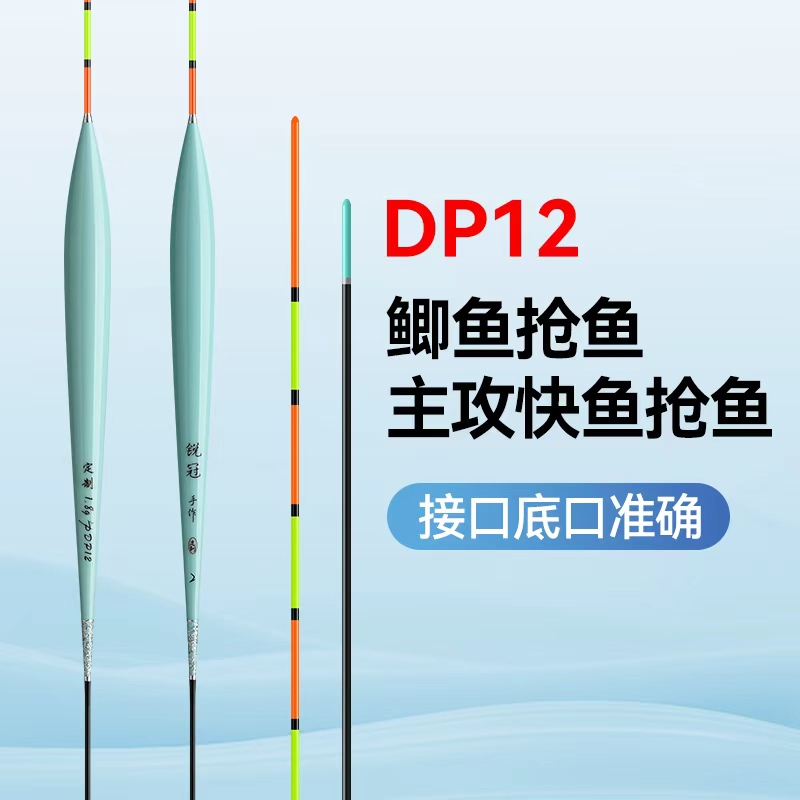 锐冠全新DP12寒期底钓超轻口鱼漂高吃铅比浮漂【底钓天花板】