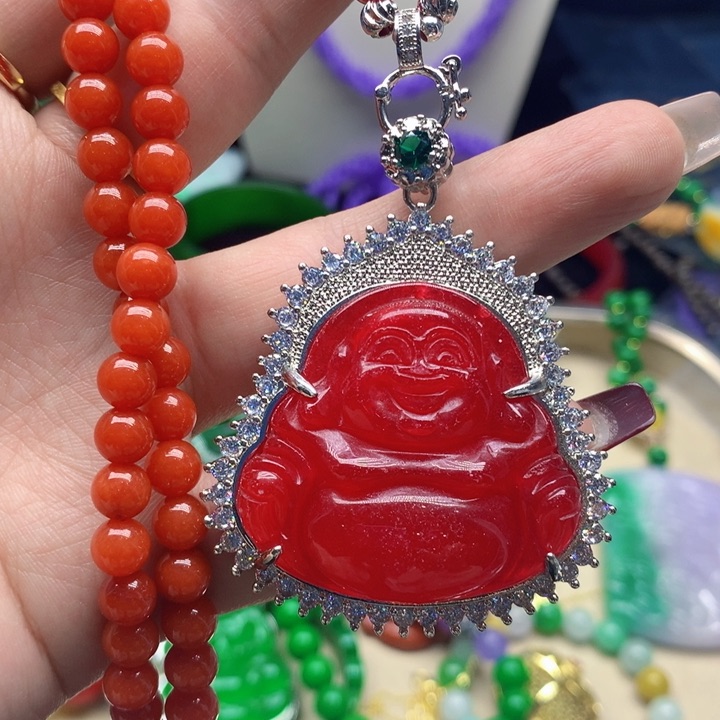 翡翠颈饰未镶嵌吊坠