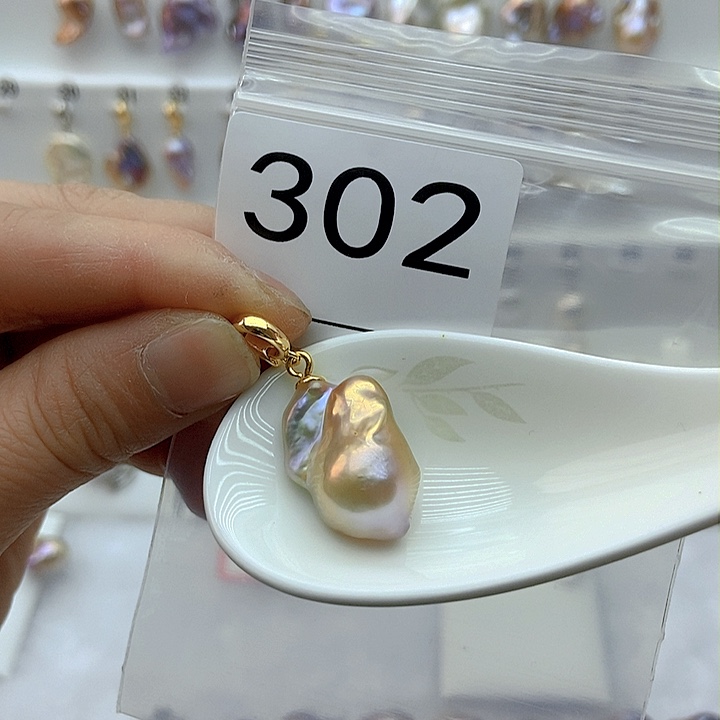 淡水珍珠颈饰银S925镶嵌