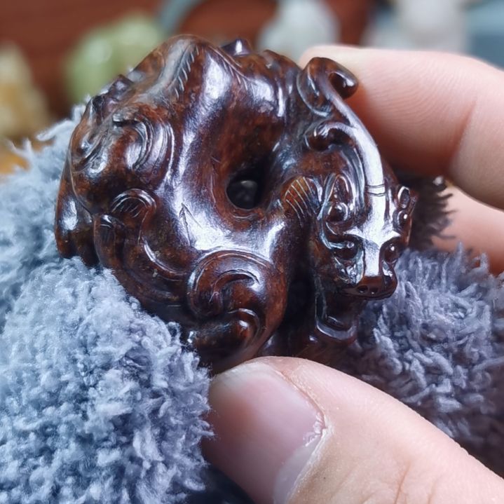 和田玉（糖玉）车挂未镶嵌觉*