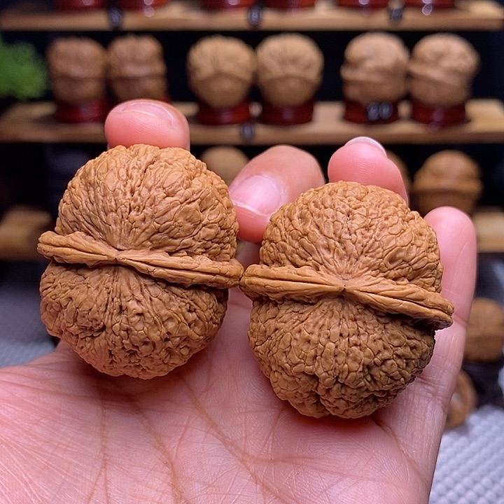 文玩核桃吊坠脑纹元宝13