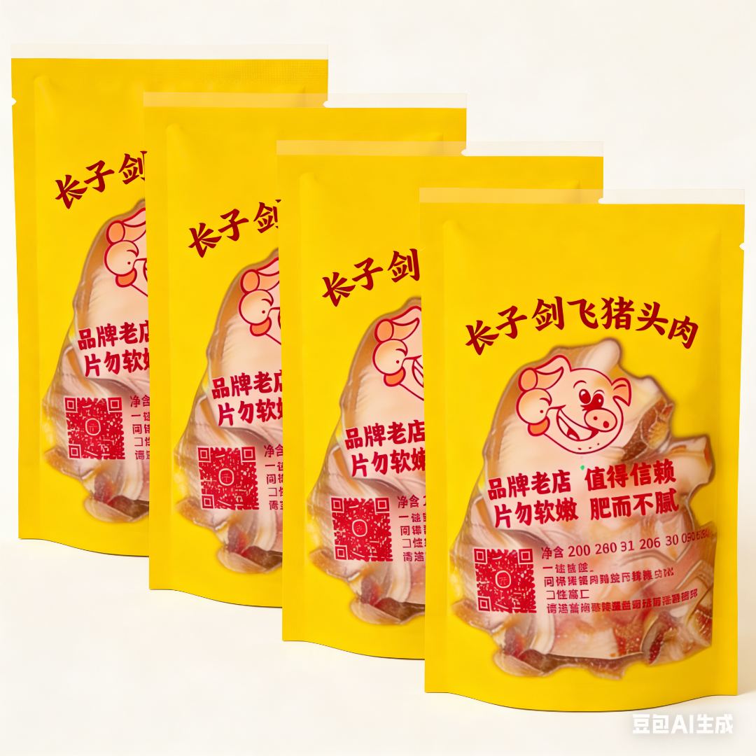 正宗长子白水猪头肉2斤装带料包