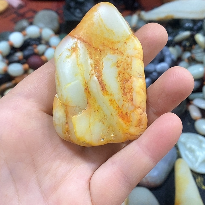 手链未镶嵌和田玉（糖玉）