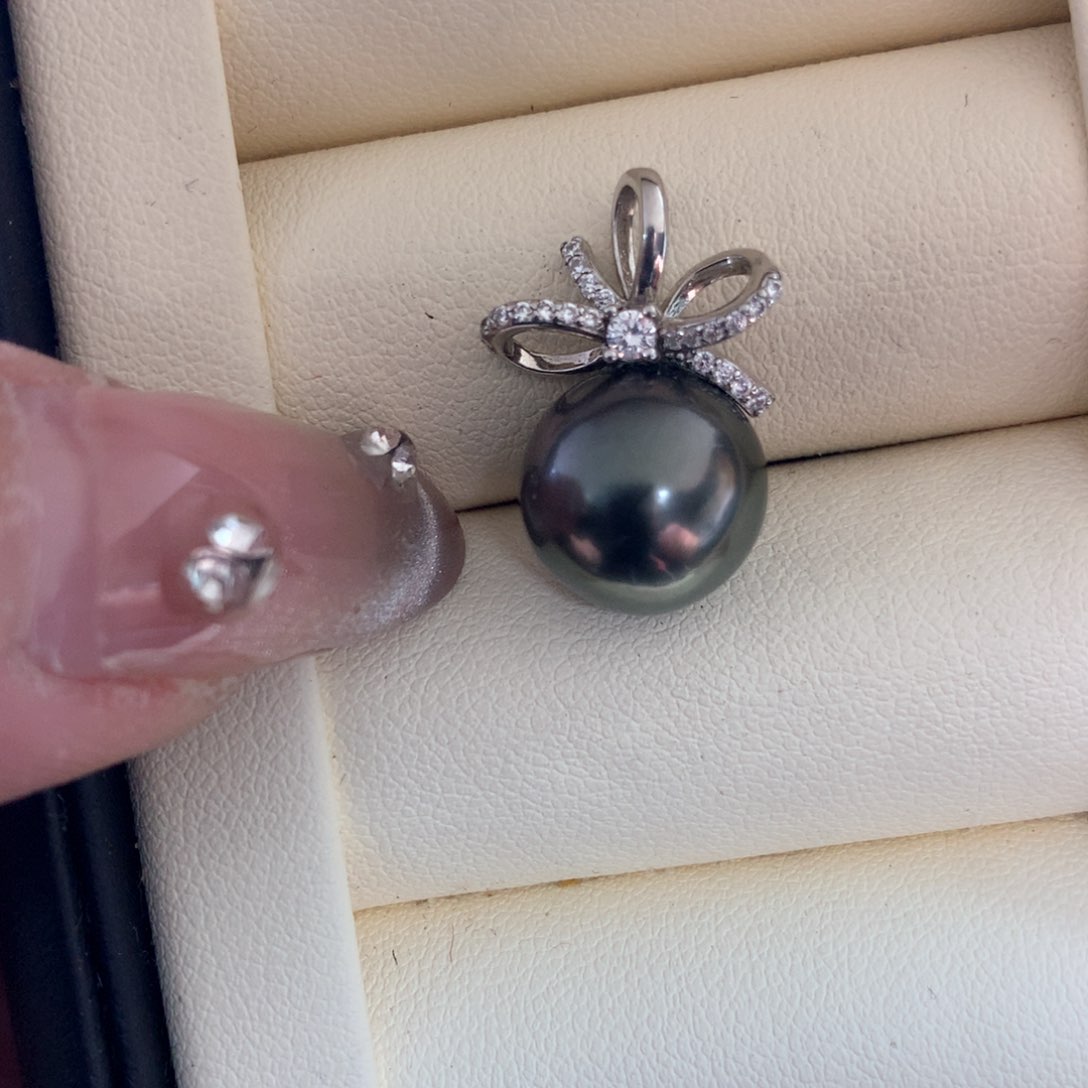 海水珍珠颈饰银S925镶嵌