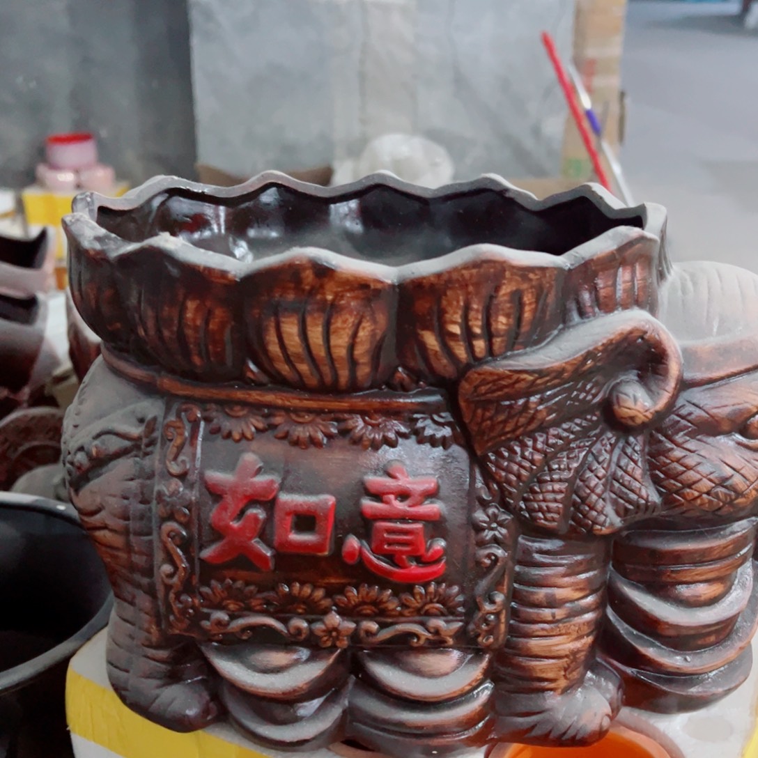 有孔，陶瓷花盆满10米包邮发货