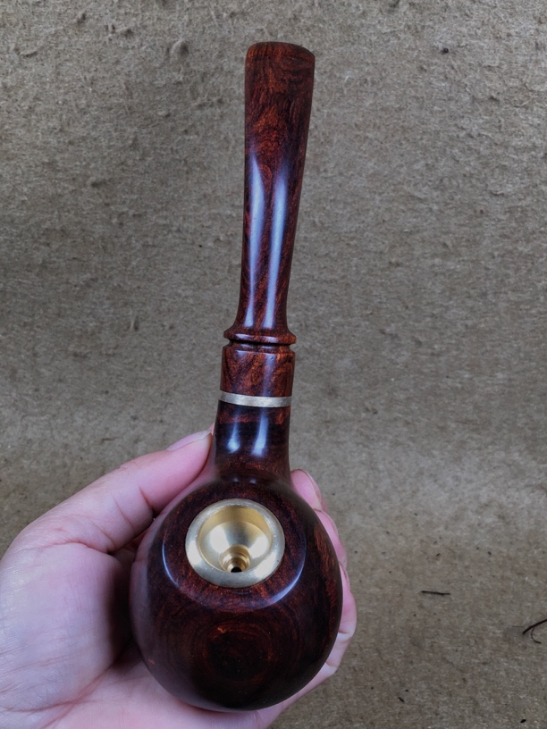 海黄紫油梨老料（烟斗）蜘蛛侠规格19.5x5.6x5.5重量133 克