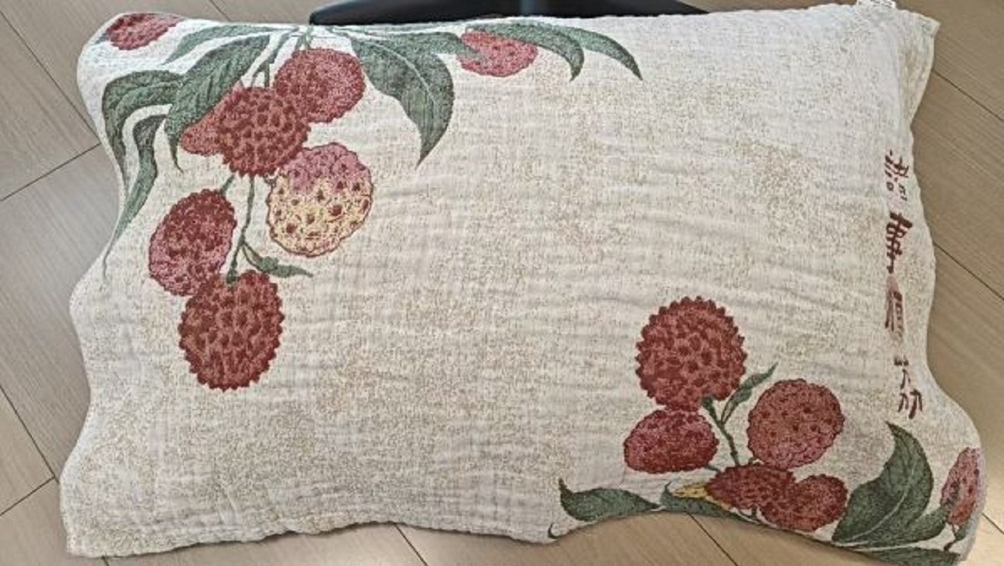 M【枕巾-诸事顺荔-米】48*75cm 透气亲肤轻奢可机洗枕套