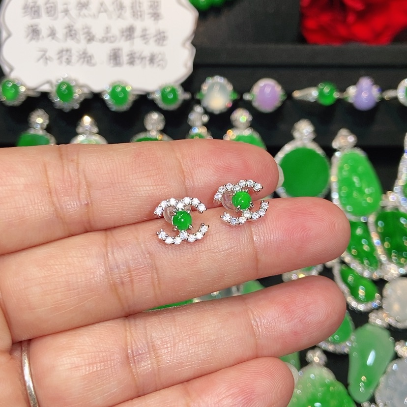 【闪购商品】未镶嵌翡翠耳饰天然翡翠