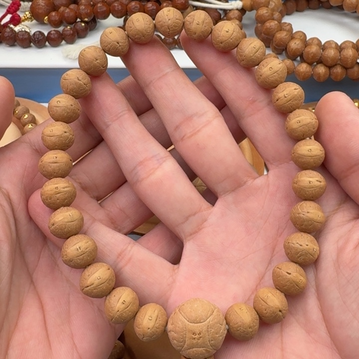 凤眼菩提手串12飞碟手持实心籽