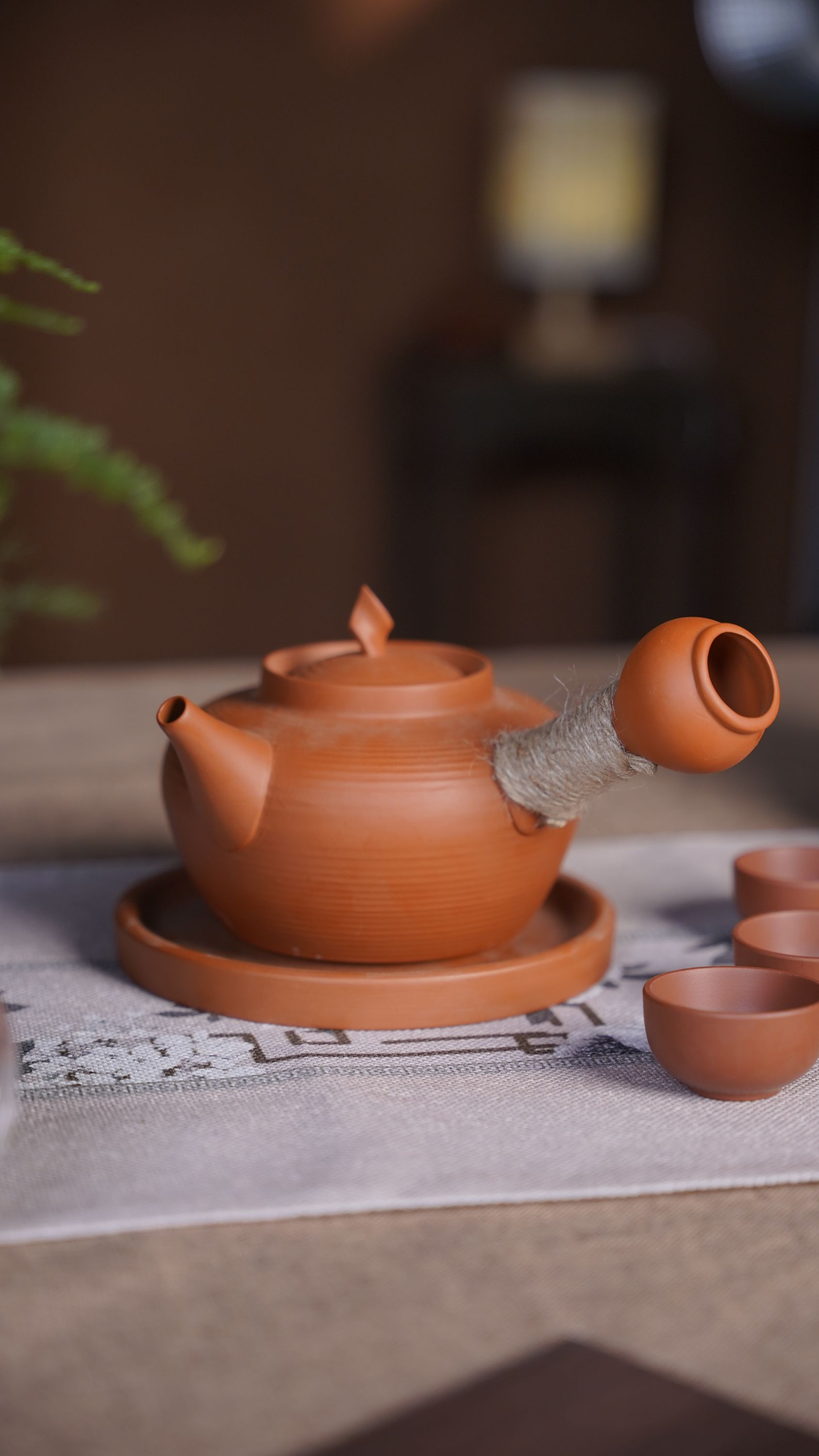 体验 -丁秋树-潮汕功夫茶红泥线圆砂铫壶朱泥陶壶煮水煮茶壶户外