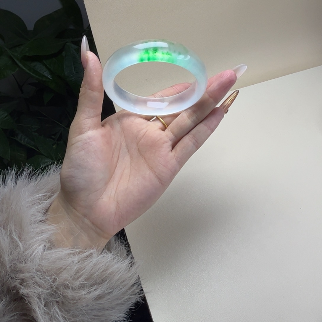 半***妖玉时尚飘花手镯59半妖