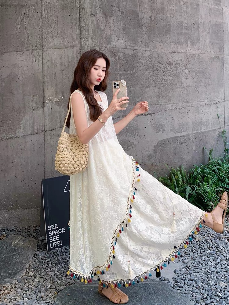 【运费险+现货】【1-40】  夏季法式连衣裙旅游度假