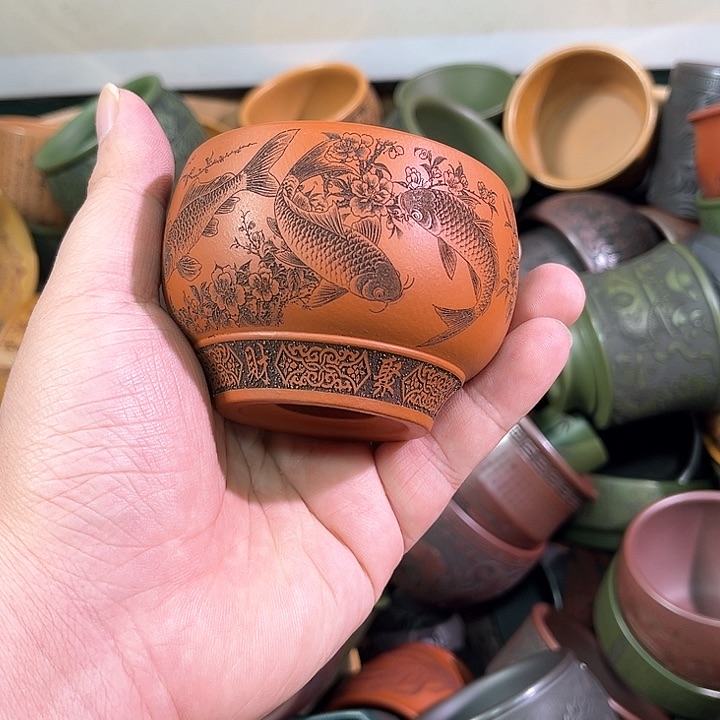 茶杯紫砂全手工紫砂主人杯